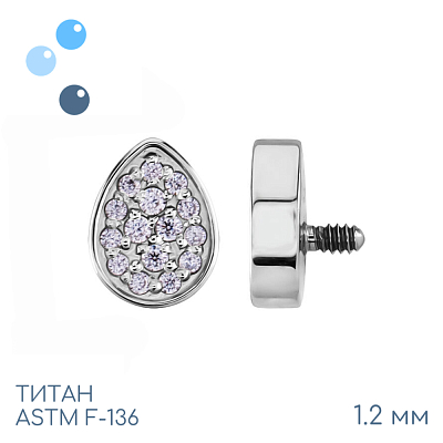 Накрутка Drop Crystal mini 1.2 мм
